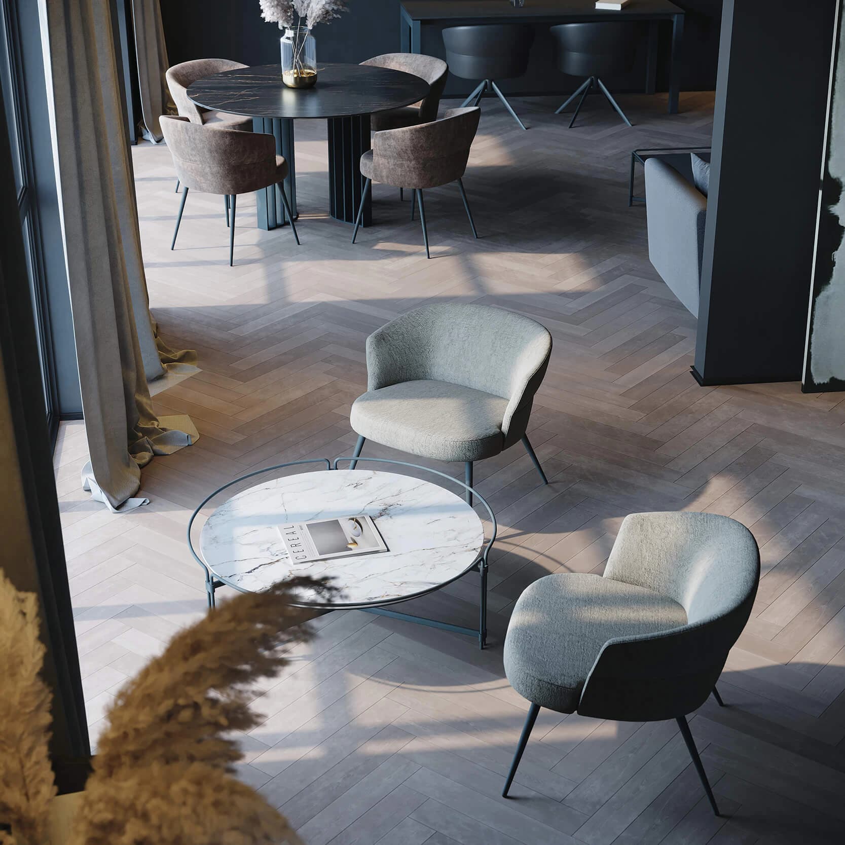Nubo Lounge Chair in a furnished setting