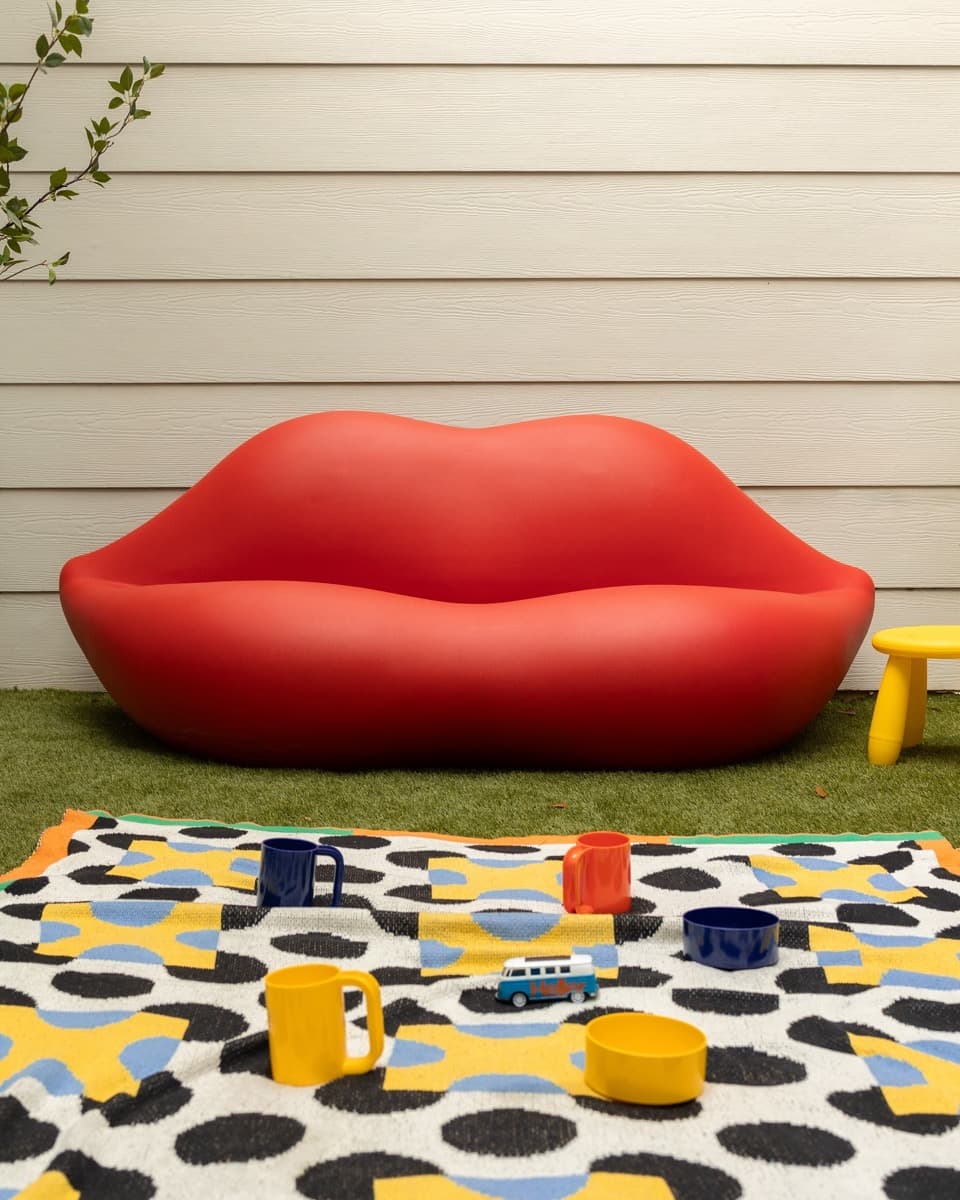 Frank Gehry colour chairs by Heller in bold primary colours