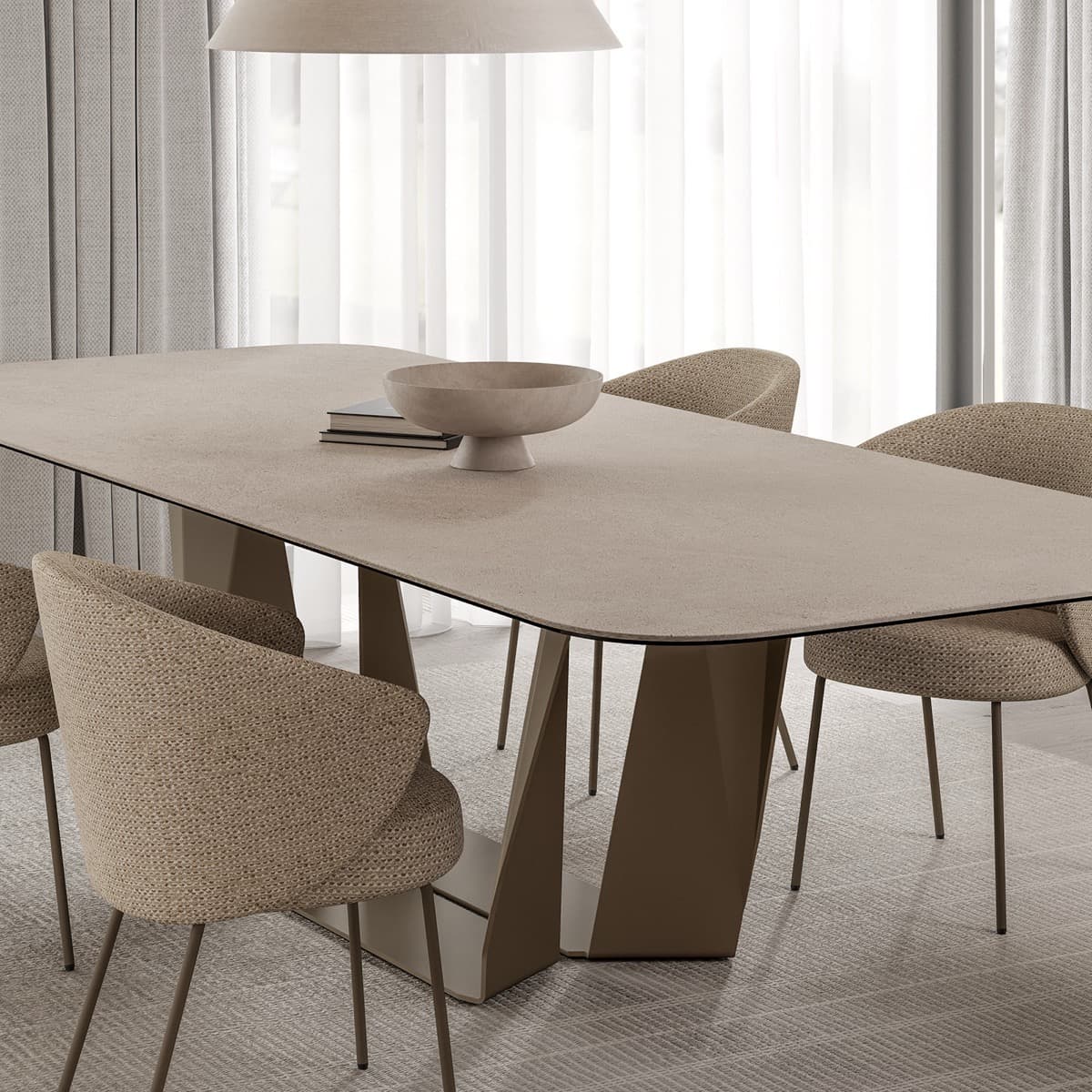 Aresta Table in a furnished setting