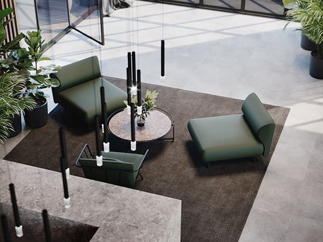 Hotel lobby lounge seating for luxury hospitality projects