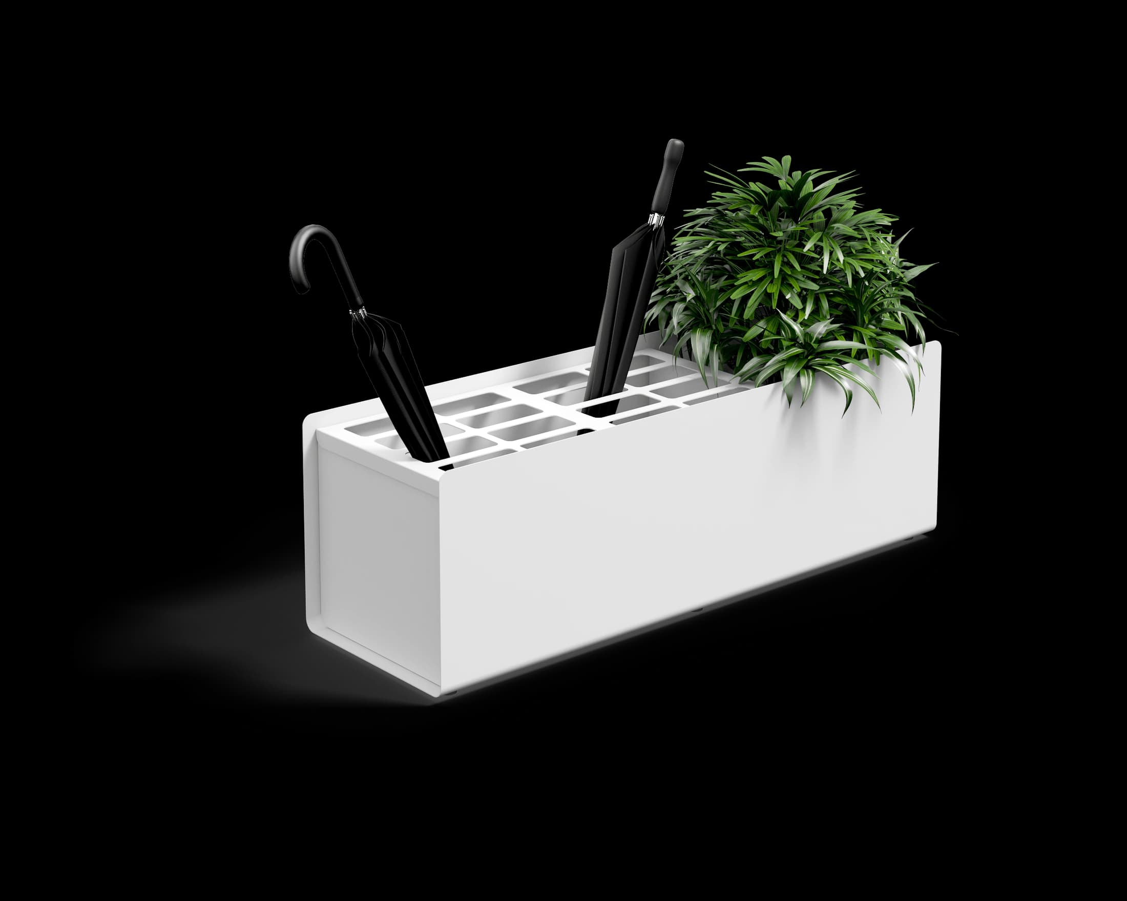 Crepe Umbrella Stand & Plant Pot by Víctor Carrasco