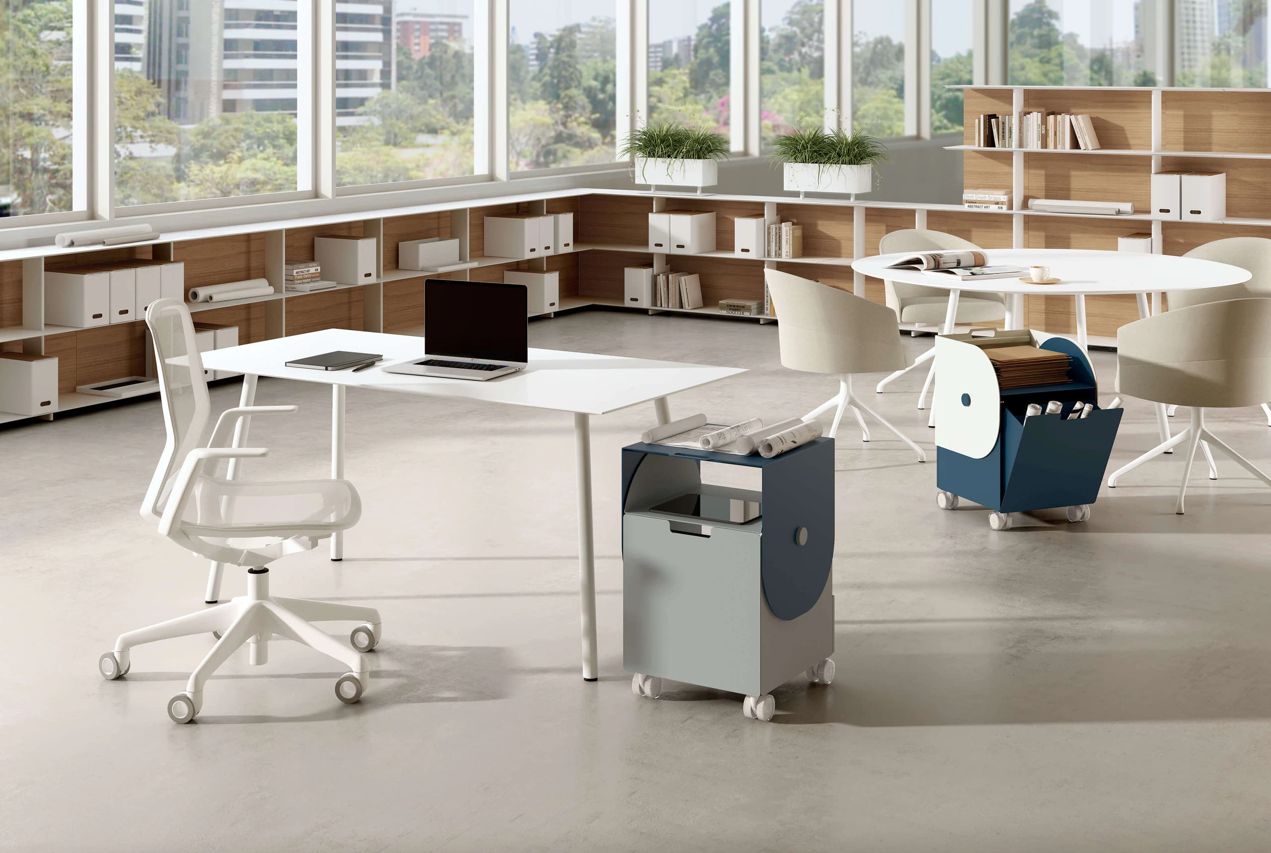 Flip in a furnished setting