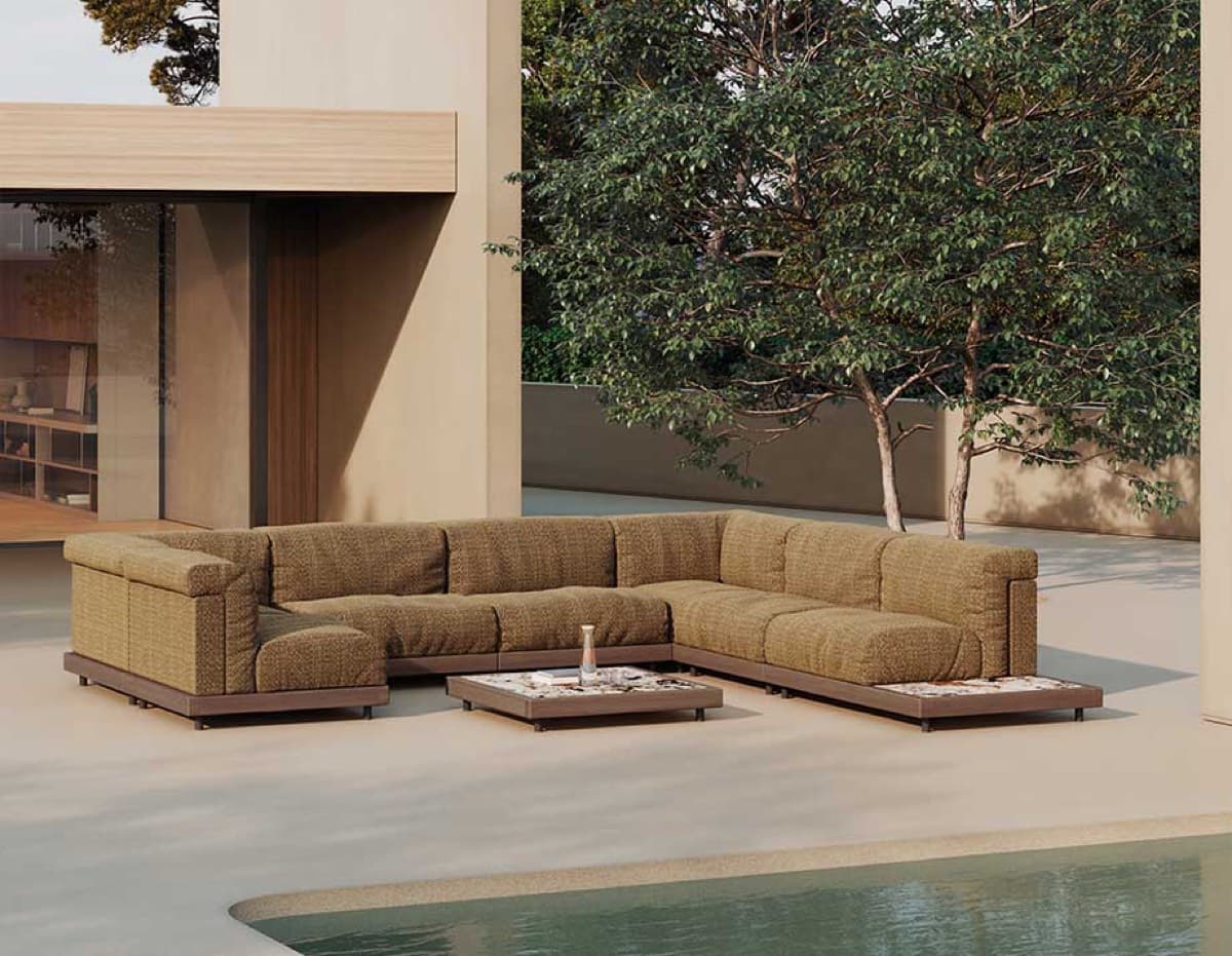 Musola Boira outdoor lounge furniture by a pool