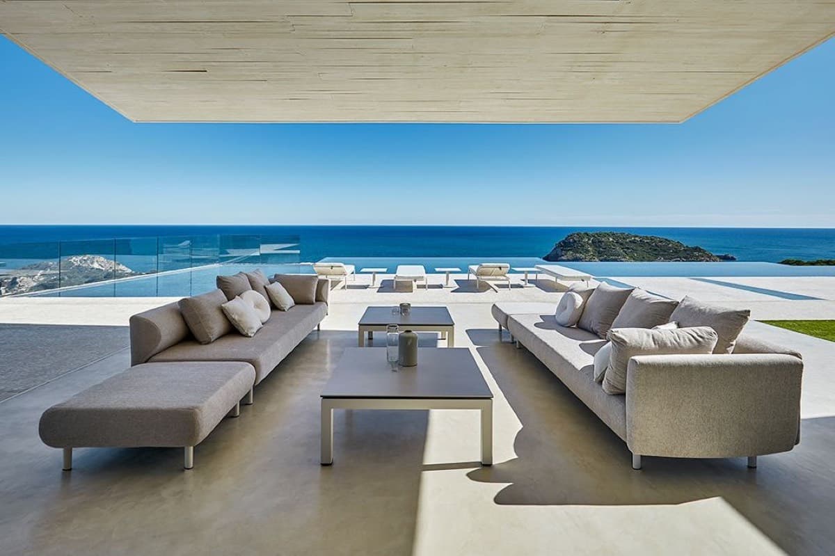 Musola outdoor furniture on a Mediterranean hotel terrace
